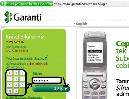 Garanti Sanal Kart Oluşturmak 4 www.enesbayram.com.tr