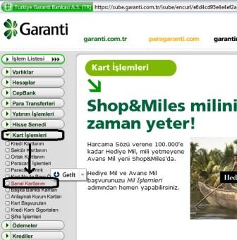 Garanti Sanal Kart Oluşturmak 7 www.enesbayram.com.tr