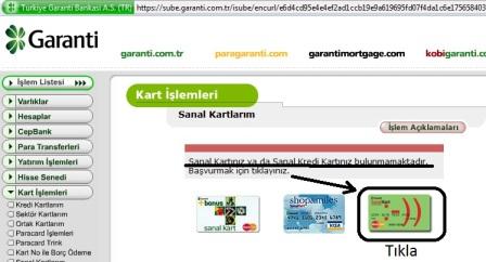 Garanti Sanal Kart Oluşturmak 8 www.enesbayram.com.tr